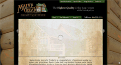 Desktop Screenshot of mainecedar.com